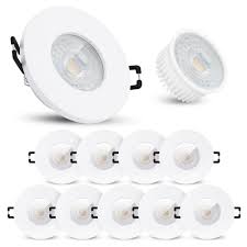 Die meisten einbaustrahler im bad schließen bündig mit der decke bzw. 10er Set Flache Led Bad Einbaustrahler Ip65 In Rund Weiss Mit Led 5w Neutralweiss 230v Linovum