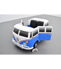 Volkswagen Combi Van 2 Places Bleu Reef Voiture Electrique Pour Enfant 12 Volts Voiture Electrique Enfant Voiture Electrique Combi Volkswagen