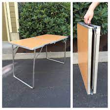 Check out our metal table base selection for the very best in unique or custom, handmade pieces from our furniture shops. Vintage Metal Folding Table Portable Table Folding Travel Etsy Metal Folding Table Folding Table Portable Table
