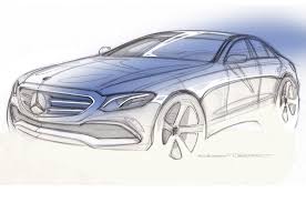 2017 Mercedes Benz E Class Official Design Sketch Carscoops Mercedes E Class Benz E Class Benz