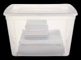 Clear Tote with Wheels, 80-L type A
