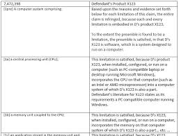 Claim Charts Book Part Iii Software Litigation Consulting