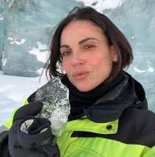 A delicious taste of Nature's best! #Iceland 🧊 Nearly broke my tooth  biting into this ice that was literally chipped off the glacier behind me  but holy wow was it refreshing! Missing