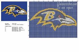 Stitching patterns are ideal for cards, gift tags, samplers or christmas stockings. Baltimore Ravens Nfl National Football League Team Logo Free Cross Stitch Pattern Fr Free Cross Stitch Cross Stitch Patterns Free Cross Stitch