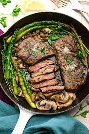 696 calories, 51.2g protein, 66.6.1g fat, 1.4g carbs,.4g fiber, 1.0g net carbs. Garlic Butter Steak Life Made Keto