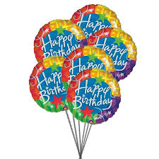 Happy birthday balloons for any age and milestone birthday celebration inflated with helium available for delivery in new york city, brooklyn and queens. Cheerful Happy Birthday Balloons 6 Mylar Balloons Send Beautiful Balloons With Cheerful Colours To Say Happy Send Balloons Birthday Balloons Balloons Online