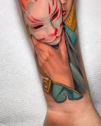 Representación de Inari para Mayron, diosa japonesa relacionada a la  agricultura. , Hecho en @stattooslindora