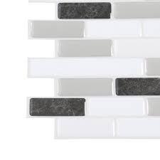 Smart Tiles Muretto Alaska 10 20 In W X 9 10 In H Peel And Stick Self Adhesive Decorative Mosaic Wall Tile Backsplash Sm1057 1 The Home Depot Mosaic Wall Tiles Smart Tiles Tile Backsplash