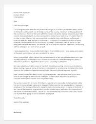 If the job listing requests a résumé or cv and cover letter, write a separate cover letter. Cover Letter For A Banker Sample Template Document Hub