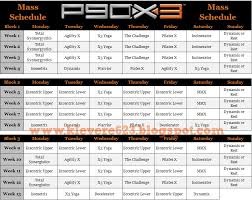 Learning To Love Me P90x3 Schedule And Calendar P90x3 Schedule P90x3 Workout P90x Workout Schedule