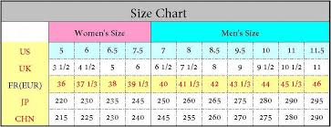 yeezy boost 350 uk size chart