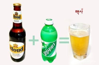 폭탄주 입문, 맥사로 시작하기 사진