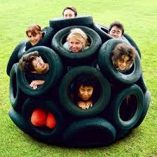 Autoreifen Klettersteig Spielgerate Fur Kinder Spielplatz Kinder Spielplatz Garten Spielgerat