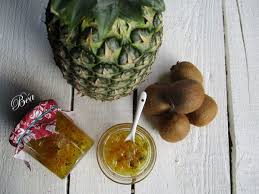 Confiture Ananas Kiwi Et Gingembre Les Petits Plats De Bea En 2020 Confiture Ananas Ananas Confiture