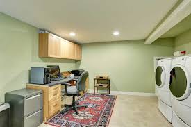 The basement often becomes the main supplier of storage space in a home, and thus requires find clever basement storage ideas here to streamline your overflow of books, electronics, laundry, toys. Get Back To Work Down Into The Basement Home Office Photo Remodeling Analysis