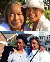 Angela Bassett and her mom Betty Jane Basset.❤️🖤