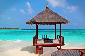Beach hut in Maldives :: Free photos