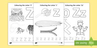 Color the letter z coloring page. Letter Z Coloring Pages