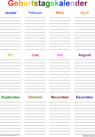 Dafür haben wir dir verschiedene vorlagen zum kostenlosen download zusammengestellt. Pin Von Conny Coolsein Auf Geburtstagskalender Zum Ausdrucken Geburtstagskalender Familien Geburtstagskalender Geburtstagskalender Ausdrucken