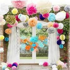 Wholesale Paper Flower Ball Buy 20cm Colored Paper Flower Ball Mix Color Marriage Room Celling D Wedding Party Decorations Party Decorations Wedding Pom Poms