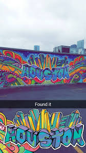 Houston S Snapchat Filter On A Wall Downtown Cool Stuff Snapchat Filters Houston Snapchat Geofilters