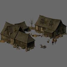 Medieval Farm 3d Models Dante78 Medieval Viking Village Minecraft Medieval
