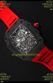 The watch was in platinum so very heavy i was very confused and didnt realise that he was joking. Elite5980513 Richard Mille Rm35 2 Rafael Nadal Forged Carbon Case With Red Strap