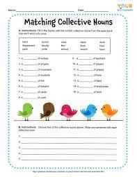 collective nouns worksheets free printables