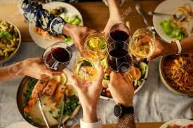 Italian flag party supply pack! Friends Celebrating With An Italian Dinner Party Stock Photo Picture And Royalty Free Image Image 110094492