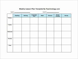 Elementary Lesson Plan Template Word Inspirational Weekly Lesson Plan Template 11 F In 2020 Lesson Plan Template Free Weekly Lesson Plan Template Lesson Plan Templates