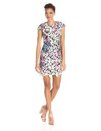 Nicole Miller Women S Floral Venice Cap Sleeve Dress Trust Me This Is Great Click The Image Dress Fashion Womens Cocktail Dresses Autumn Fashion Women
