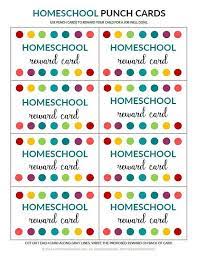 Pdf Homeschool Punch Card Reward Card For Kids Etsy Behavior Punch Cards Punch Cards Kids Rewards
