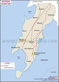 Mumbai Railway Map Railway Network Of Mumbai Maps Of India