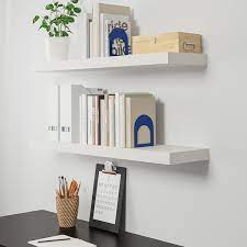 Use fixing devices suitable for the walls in your home, sold separately. Lack White Wall Shelf 110x26 Cm Ikea