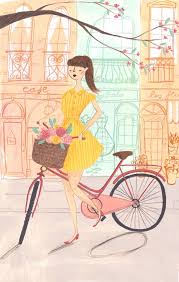 Little G Via Homemaker Magazine Emma Block Illustration Art Bicycle Art Illustration