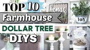 Top 10 Dollar Tree Diys Best Diy Farmhouse Home Decor Ideas Krafts By Katelyn Youtube Dollar Tree Diy Dollar Tree Decor Farmhouse Diy