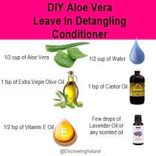 How To Create A Diy Aloe Vera Leave In Detangling Conditioner Tutorial On Discoveringnatural Youtube Channe Natural Hair Diy Hair Growth Spray Hair Detangler