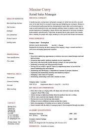 On this page you will find links to professionally designed templates that can be used to create an interview winning cv or resume. Retail Sales Manager Resume Example Job Description Sample Template Marketing Business