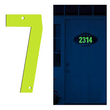 House Numbers Fluorescent Metal Modern House Address Numbers 4 3 Inch Matching Screws Floating Home Street Address Number Glow In The Dark By Happlee House Number 7 2 Pieces Amazon Com Au Home Improvement To take both practicality and style into account, when you're picking, consider the color and finish of the.