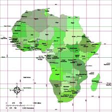 Africa map tunisia canary islandsmoroccowesternalgerialibya egyptsahara cape mauritania mali verde niger eritrea. Editable Africa Map With Countries Reference Lines Tropical Color Illustrator Pdf Digital Vector Maps