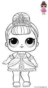 Lol surprise dolls repainted as disney princess snow white and moana lol surprise coloring book duration. Princess Lol Surprise Pink Dress Coloring Pages Printable