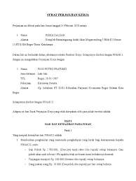 Pasal 1 dalam surat perjanjian kerjasama ini pihak kedua meminjam. Surat Perjanjian Kerja Supir Pribadi