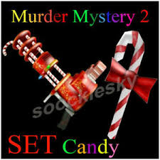 The innocent, the sherrif and the murderer. Roblox Mm2 Candy Set Candy Sugar Murder Mystery 2 Gun Messer Waffe Knife Ebay