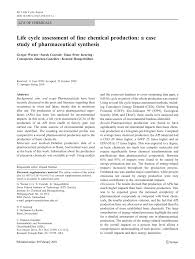 Get iol chemicals and pharmaceuticals ltd. Pdf Life Cycle Assessment Of Fine Chemical Production A Case Study Of Pharmaceutical Synthesis