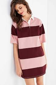 Uo Rugby Oversized T Shirt Dress Red Shift Dress Casual Work Attire Cotton Tshirt Dress