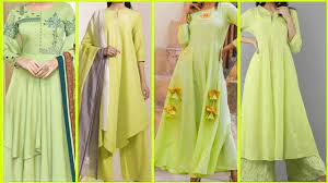 Latest Lime Green Colour Kurti Designs 2020 Lime Green Dresses And Colour Combination Youtube