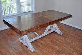 All products from farm table kitchen category are shipped worldwide with no additional fees. Amazon Com Farmhouse Table Rustic Table Kitchen Table Chevron Table Distress White Table Handmade