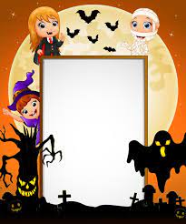 Download your copy today for just 9.99 Cute Kids With Halloween Blank Background Vector 04 Free Download