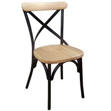 High quality cross back chairs at restaurantfurniture4less. Cross Back Timber Dining Chair With Metal Frame Apex