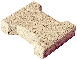 Pave De Jardin En Beton Jaune Forme I 16 5 X 19 8 Cm Ep 4